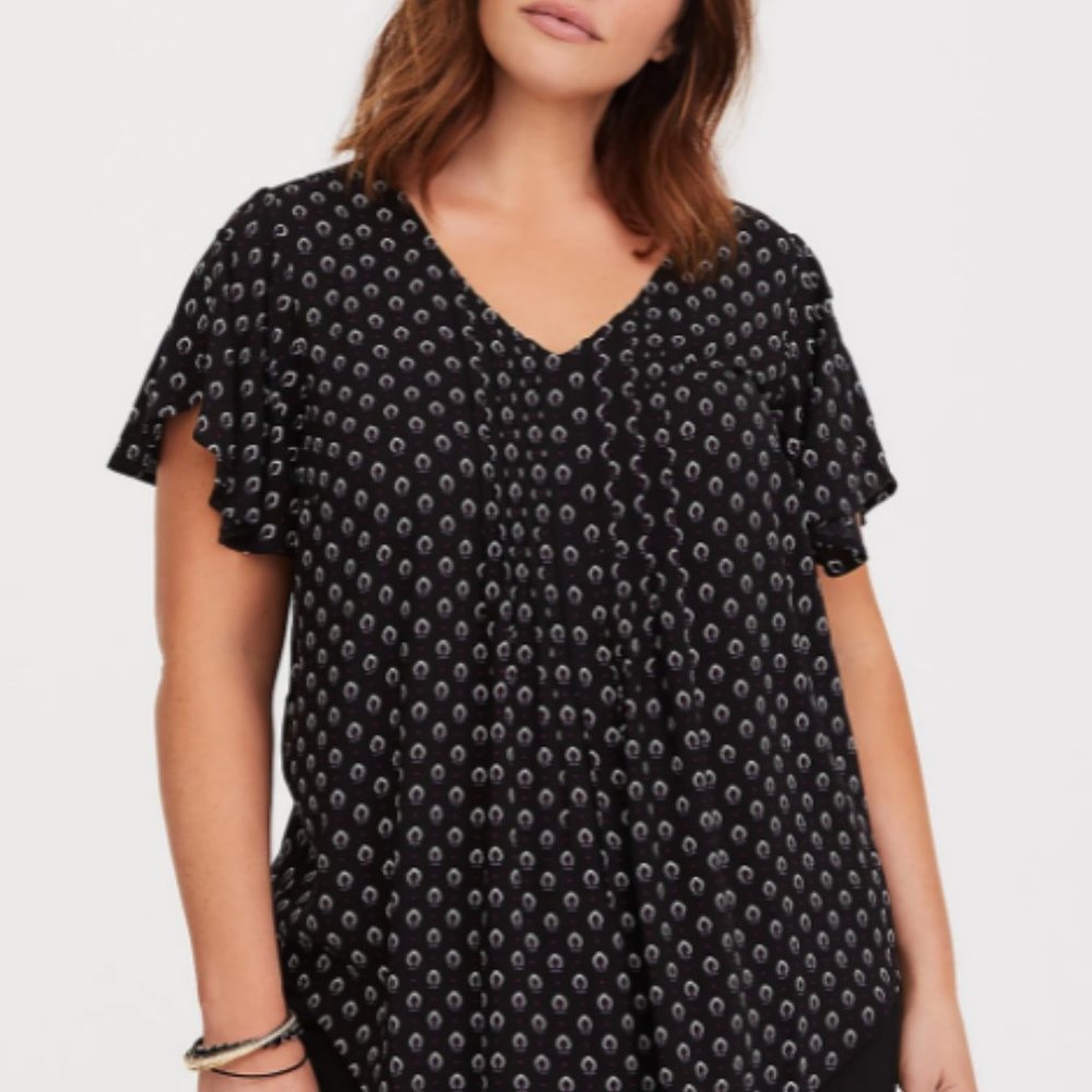 Torrid Black Blouse